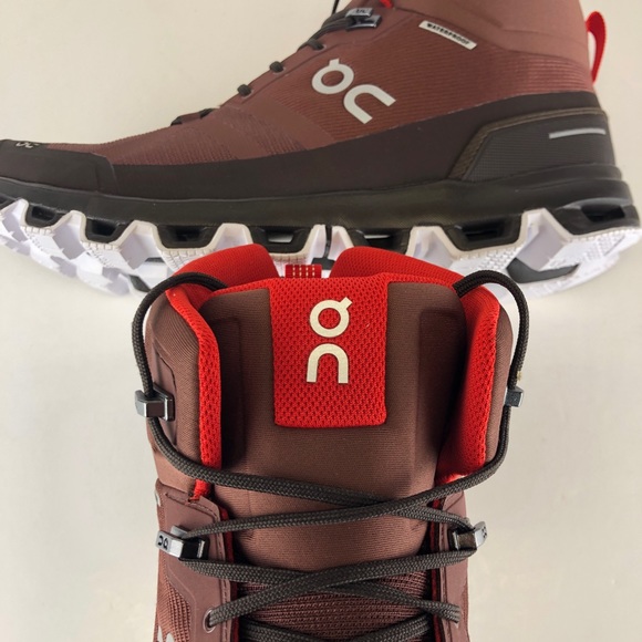 ON Running Cloudrock Mens Waterproof Mid Boot Hike - Picture 10 of 12